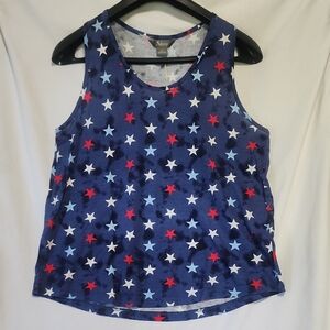 Natural Reflections Women's Star Tank Top - Blue, Red, White